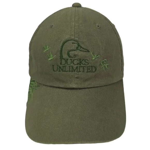 Ducks Unlimited DU Leader Hat Hunting Cap Retriever Olive Green Adjustable OSFM - Picture 2 of 7